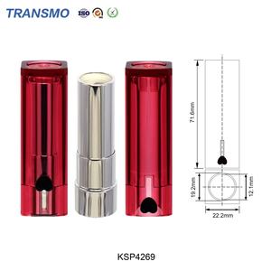 Emballage de baume à lèvres en plastique écologique, contenants de rouge à lèvres personnalisés, tube à lèvres en plastique de 12,1 mm, tube à lèvres en forme de cœur - Product Image 2