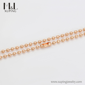 ML13612 XUPING Jewelry ML Store primo ordine oltre $50 spedizione gratuita gioielli occidentali collana a catena con perline versatili color oro 18 carati - Product Image 1