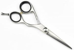 Tijeras de peluquería profesionales de acero inoxidable con borde de maquinilla de afeitar Tijeras de corte de pelo de salón de peluquería afiladas con mango de acero - Product Image 6