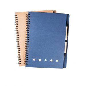 Hot Selling Handmade Business Style ECO-Friendly Kraft Paper Address <b>Book</b> Promotion Custom Hardcover School Notebooks With Pen - Product Image 1