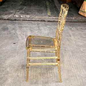 Vente en gros bon marché de chaise Napoléon en résine de cristal de glace durable pour mariage, événement, location de raboteuse - Product Image 4