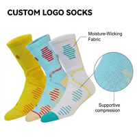 Chaussettes de trail running renforcées talon-orteil, durables, pour sports de plein air, mi-mollet, anti-salissures, haute performance