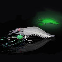 Vente en gros d'appâts souples artificiels lumineux pour crevettes avec hameçons émerillons Anzois Para Pesca Sabiki Rigs Matériel de pêche Appâts en silicone