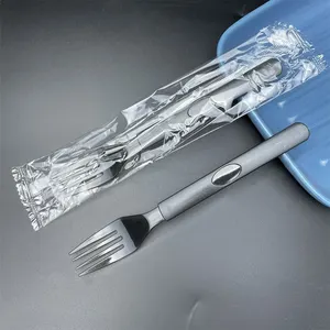 pp/ps/pla餐具餐具套装，飞行塑料勺子叉刀套件，一次性塑料餐具包