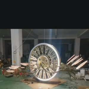 Modulo Lampada LED con Riflettore, Ali Multicolore Regolabili, Luci Decorative a Tema Orologio Meccanico Rotante per Gallerie e Sale - Product Image 6