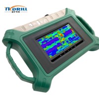 ADMT-300S-X layar sentuh 3D, pendeteksi pencari air bawah tanah kedalaman 100M-300M, saluran tunggal 3D