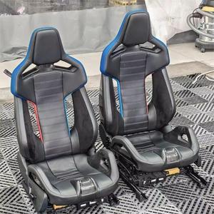 Asientos Deportivos Recaro de Fibra de Carbono y Cuero, Color Negro y Azul, para Carreras, de Aluminio, para M2-M8 G80, Modificación del Interior del Vehículo - Product Image 4