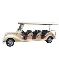 Vente chaude Parison Champagne Or Classique 12 places Bus touristique électrique et voiturettes de golf pour les touristes de la ville