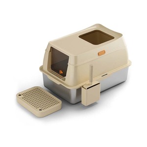 Hộp vệ sinh thông minh cho mèo XL 20L bằng thép không gỉ & nhựa, thiết kế kín hoàn toàn, kèm bàn đạp & bộ xúc, dung tích 10kg cát - Product Image 3