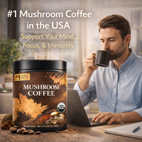 Mélange de café aux champignons naturels de qualité supérieure, boisson de café fonctionnelle instantanée, extrait de 7 champignons, marque privée, vente en gros