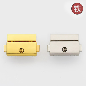 Hebilla de cierre de aleación de zinc, chapada en oro brillante y plata, para bolsos, cajas de madera, estuches de joyería, duradera - Product Image 4