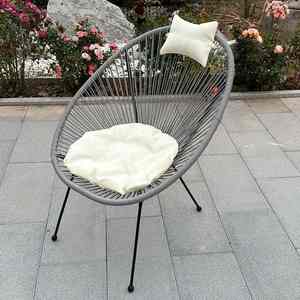 Ensemble de chaises <span class=keywords><strong>Acapulco</strong></span> en rotin avec cadre en métal pour patio et jardin extérieur - Product Image 2