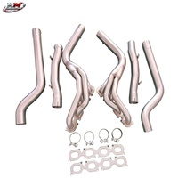 Colector de escape cepillado con soldaduras doradas para Mercedes-Benz C63 AMG 2008+