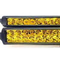 Ambre/Blanc sans vis 52 pouces double rangée double rangée courbe Rally Led Driving light bar Straight Curved Led Work light bar