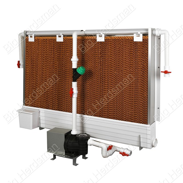 High-Efficiency 7090 7060 Evaporative Cooling Pad with PVC Frame for Poultry Farm Durable Honeycomb Cellulose Pad
