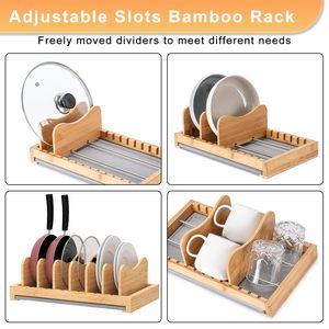 <span class=keywords><strong>Organisateur</strong></span> de support de couvercle de <span class=keywords><strong>casserole</strong></span> en bambou avec plaque de <span class=keywords><strong>casserole</strong></span> en bois de vidange support de rangement de cuisine support de vaisselle pot et <span class=keywords><strong>organisateur</strong></span> de <span class=keywords><strong>casserole</strong></span> <span class=keywords><strong>organisateur</strong></span> de <span class=keywords><strong>tiroir</strong></span> - Product Image 6