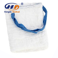 HD-805 tampon de gaze à consommables médicaux tampons abdominaux éponge de gaze chirurgicale stérile absorbante avec ruban bleu
