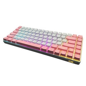 Đèn Led Màng Phổ Biến Nhất Rgb Usb Slim <span class=keywords><strong>Gaming</strong></span> Backlit Pc Không Dây Kép Bàn Phím Có Dây Có Thể Sạc Lại - Product Image 1