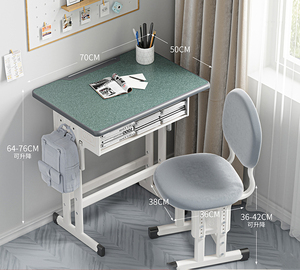 Bureaux et chaises d'école en bois au design moderne, rembourrés d'éponge, pour la maison, le salon, l'hôtel, l'atelier, l'entrepôt - Product Image 1