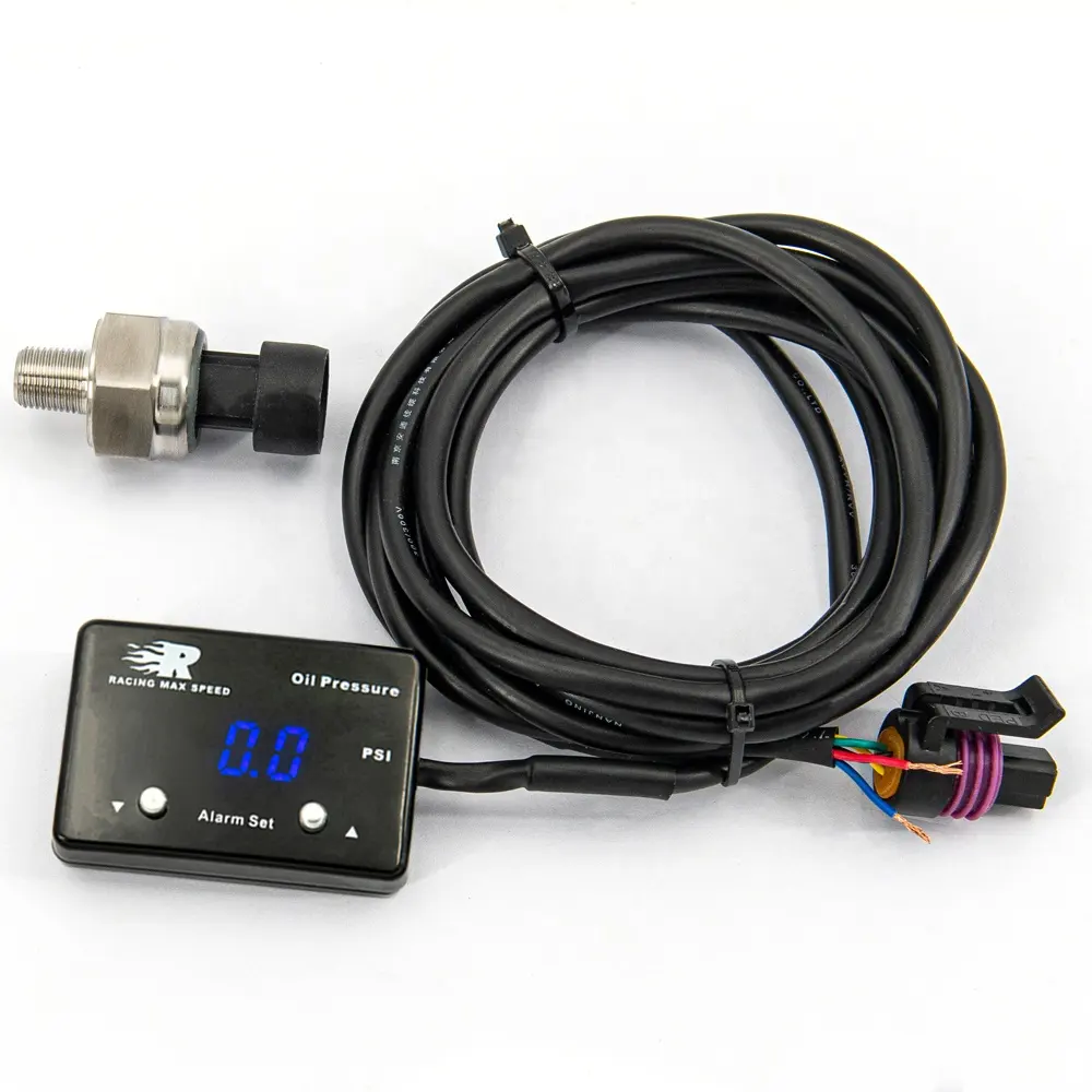 Universale 200psi 1/8 npt sensore 12v digital calibro di olio di visualizzazione della pressione misuratori di pressione olio/meter con il sensore OPM-01