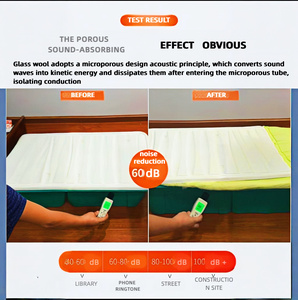 Hiệu Suất Tuyệt Vời Nhôm Lá Thủy Tinh Len Hội Đồng Quản Trị Lửa Âm Thanh Vật Liệu Cách Nhiệt Cho Điều Hòa Không Khí Khói Cách Nhiệt - Product Image 5