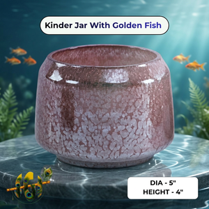 Pot en verre artisanal avec motif de poisson doré, résistant à la chaleur, pour Noël, Pâques et la Saint-Valentin - Product Image 4