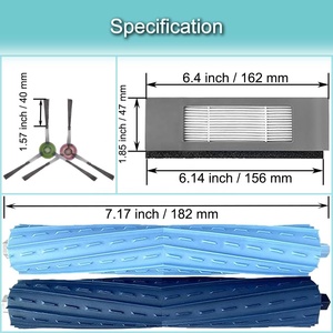 Juego de Mantenimiento <span class=keywords><strong>Ozmo</strong></span> <span class=keywords><strong>T9</strong></span> <span class=keywords><strong>AIVI</strong></span>, <span class=keywords><strong>T9</strong></span> <span class=keywords><strong>AIVI</strong></span>+, <span class=keywords><strong>T9</strong></span> PRO, <span class=keywords><strong>T9</strong></span> MAX, <span class=keywords><strong>T9</strong></span> Power, Cepillos Laterales Principales y Filtros para Aspiradora <span class=keywords><strong>Ecovacs</strong></span> <span class=keywords><strong>Deebot</strong></span> - Product Image 3