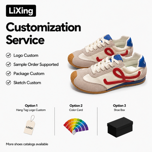 Women's Retro Slim Sneakers Low Top Vintage Style Casual Shoes Lightweight Patchwork <strong>Ladies</strong> <strong>Trainers</strong> - Product Image 1