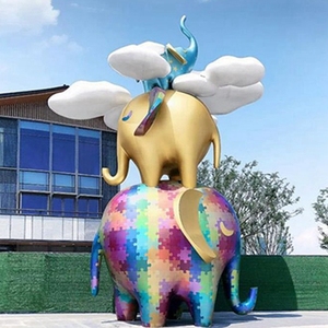 Varias esculturas personalizadas, estatua <span class=keywords><strong>grande</strong></span> de <span class=keywords><strong>Buda</strong></span>, jardín, Roca, tigre dorado - Product Image 5