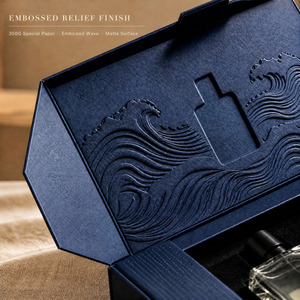 Caja de Perfume Personalizada con Tapa Abatible, Empaque de Cartón Rígido con Inserto de Espuma para Botellas de 50ml y 100ml, Impresa al por Mayor - Product Image 4