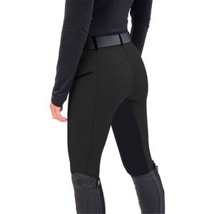 <span class=keywords><strong>Pantalon</strong></span> d'équitation pour femmes tendance, taille haute, coupe ajustée, respirant, évacuant l'humidité, polyester moderne, bouton extérieur - Product Image 1