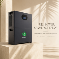 Système de batterie onduleur solaire 12kW 16kWh 64kWh personnalisé 18kVA avec protection contre les surtensions CE FCC UL1973 avec BMS EMS pour maisons à phase divisée 120/240V