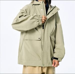 Femmes grandes tailles automne hiver <span class=keywords><strong>veste</strong></span> imperméable fermeture éclair coupe-vent respirant doux 100 grammes pour plusieurs enfants - Product Image 3