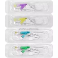 Precio de fábrica: Cánula IV veterinaria de 16G, 18G, 22G, 24G, 26G, catéter médico, aguja venosa de permanencia