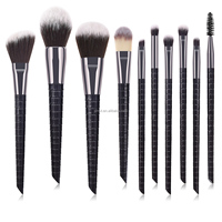 Ensemble de 10 pinceaux de maquillage professionnels en poils naturels de haute qualité avec design « Concealer Sprinkle Pool », vente en gros directe usine