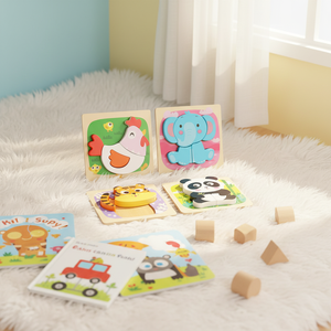 Rompecabezas 3D <span class=keywords><strong>de</strong></span> <span class=keywords><strong>Madera</strong></span> <span class=keywords><strong>de</strong></span> Tigre Weiwei <span class=keywords><strong>para</strong></span> Niños <span class=keywords><strong>de</strong></span> 0 a 24 Meses, Juguete Educativo Temprano con <50 Piezas, Unisex - Product Image 6