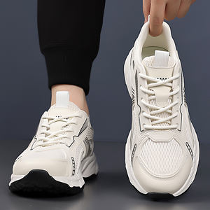 รองเท้าวิ่งน้ำหนักเบาใส่สบายสำหรับผู้ชายระบายอากาศได้ดีตาข่ายด้านบนนุ่มรองรับแรงกระแทกทนทานทันสมัยสำหรับฤดูใบไม้ผลิ - Product Image 3