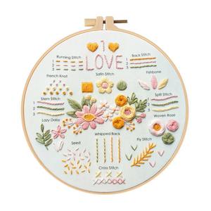 Nuevo paquete <span class=keywords><strong>de</strong></span> material <span class=keywords><strong>de</strong></span> bricolaje bordado europeo para principiantes Juego <span class=keywords><strong>de</strong></span> 3 piezas <span class=keywords><strong>de</strong></span> práctica básica - Product Image 1