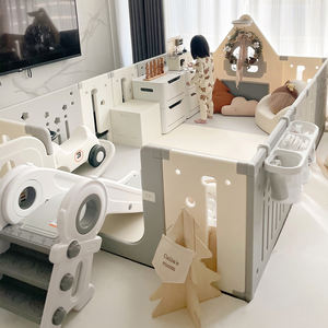 รั้วพลาสติกขนาดเล็กใช้สำหรับเด็กอายุ0-3ขวบรั้วกั้นเด็กใช้ในสวน - Product Image 4