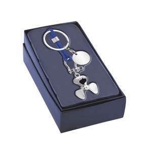 Portachiavi in Metallo con Design a Elica e Token in Legno, Ideale per il Settore B2B - Product Image 2