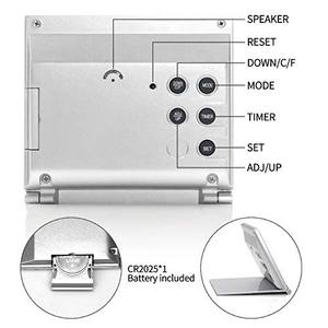 Lcd <b>Digital</b> Calendar Alarm <b>Clock</b> Table Weather Station and Temperature Travel Electronic <b>Clock</b> Wonderful Alarm <b>Clock</b> - Product Image 4