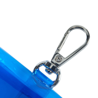 Sac de rangement transparent polyvalent en PVC Porte-monnaie avec bouton-pression pour un usage quotidien Mini pochette transparente personnalisée Commandes en gros disponibles