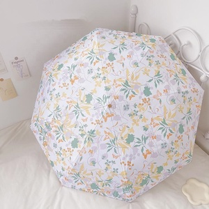 Sombrilla de protección UV parasol portátil ligera francesa sol y lluvia a prueba de viento <span class=keywords><strong>bloqueador</strong></span> UV para mujeres niñas niños - Product Image 6