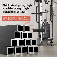Équipement de musculation compact et polyvalent pour la maison avec fonctions de tirage pectoral indépendant, de tirage vertical et de tractions.