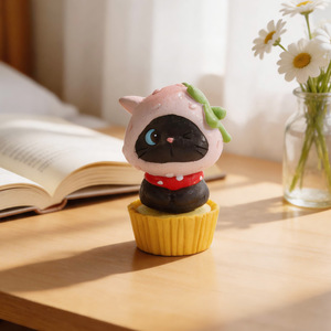 Figura de Gato Yu Mo, Coleccionable de Resina, Caja Sorpresa Giratoria, Juguete de Regalo para Decoración del Hogar - Product Image 3