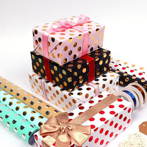 Wholesale Disposable 80g Birthday Coated Silicone Virgin <b>Paper</b> 43*300cm Luxury Custom Gift <b>Wrapping</b> <b>Paper</b> <b>Roll</b> - Product Image 1