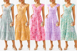 Vestido Casual de Chifón para Mujer, Paquete Mixto al por Mayor, Surtido Aleatorio, Sin Marca, Estilos Nuevos, Envío Aleatorio - Product Image 1
