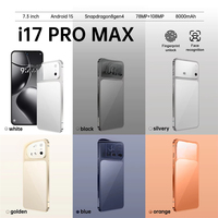 Nouveau Téléphone 2025 17 Pro Max Vente en Gros Original Smartphone 5G Débloqué Intelligent 108MP Octa Core Écran HD LTE/CDMA