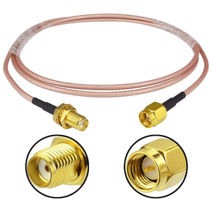 สายเคเบิลโคแอกเชียล RG316 พร้อมขั้วต่อ SMA-Male และ SMA-Female สำหรับอุปกรณ์ SDR กล้องโดรน FPV เราเตอร์ 4G LTE - Product Image 1