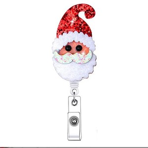 Cross-border Christmas gift alligator <b>clips</b>, badges, scrolls, retractable <b>buckles</b>, Christmas stockings, Christmas tree badges - Product Image 4